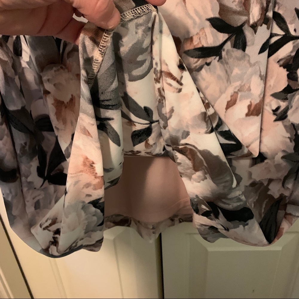 Calvin Klein pink and black floral sheath dress - Picture 4 of 5